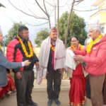 Handing over the uniforms