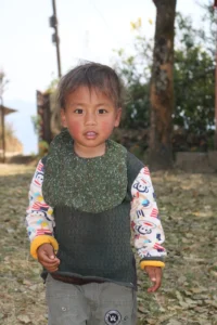 One of the youngest students