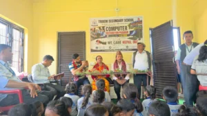 Guests at the Computer Distribution Program