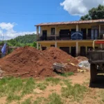 The school grounds and buildings